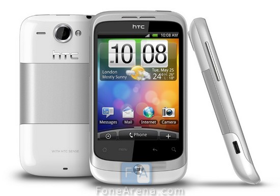 htc wildfire white. HTC Wildfire Official Photos