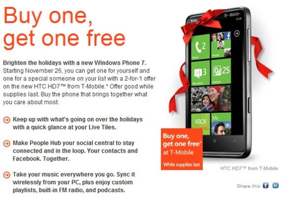 buy-one-t-mobile-htc-hd7-get-one-free