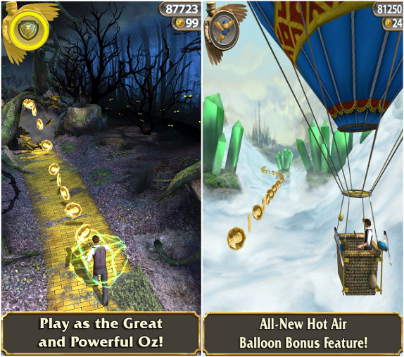 Disney and Imangi Studios' Temple Run: Oz should be arriving soon