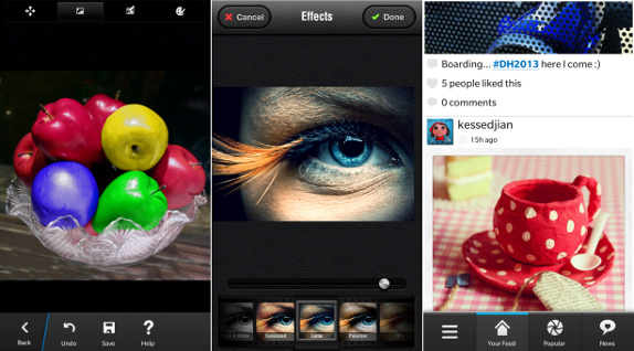 BlackBerry 10 Photography Apps