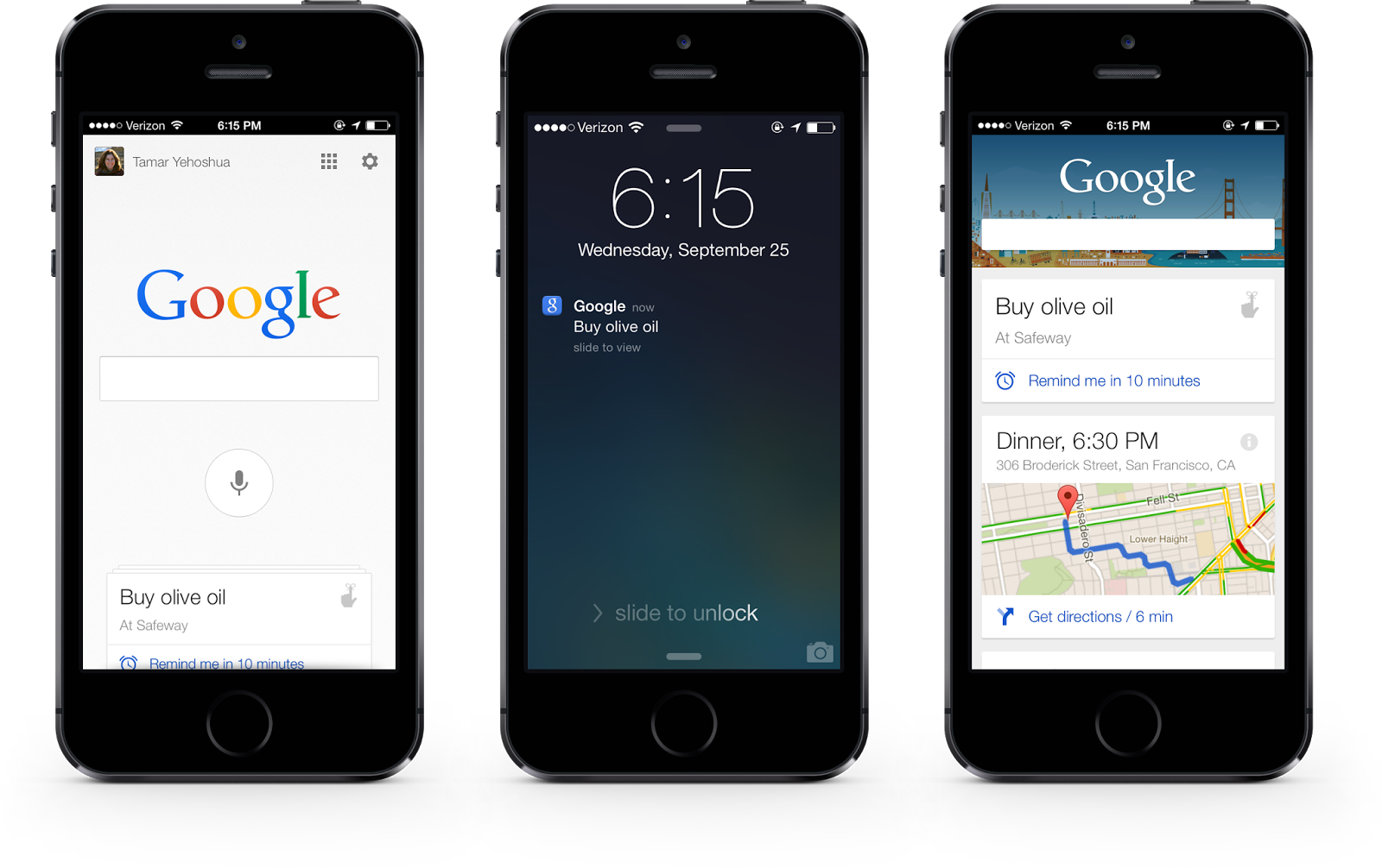 Google Search for iOS gets push notifications for reminders