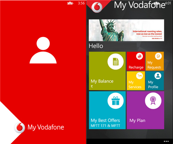 My Vodafone app arrives for Windows Phone 8 devices in India