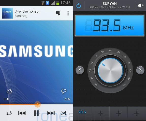 Samsung Galaxy Star Pro MusicPlayer and FM