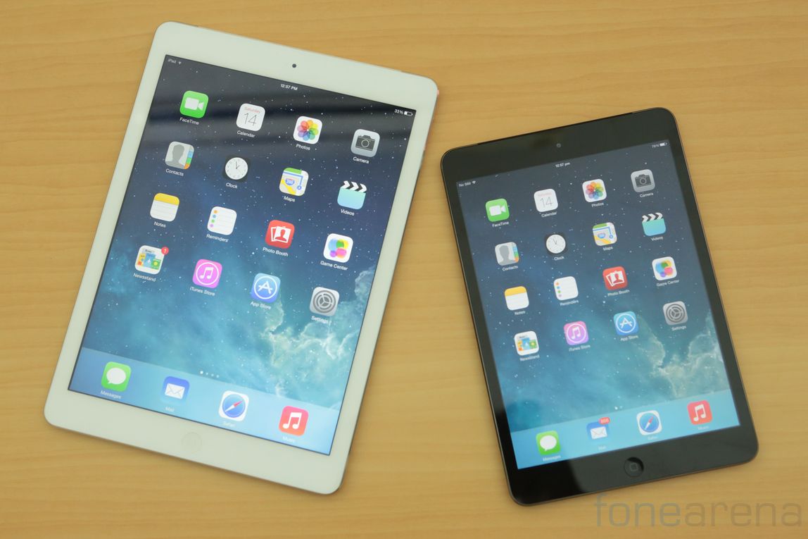 Apple Ipad Air Vs Ipad Mini With Retina Display Photo Gallery Best Technology On Your Screen