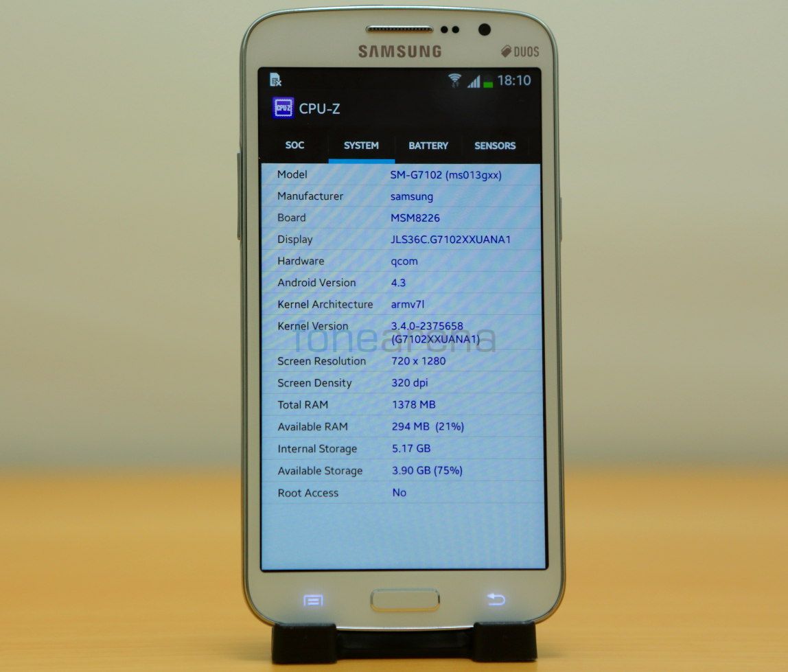 Samsung Galaxy Grand 2 Benchmarks