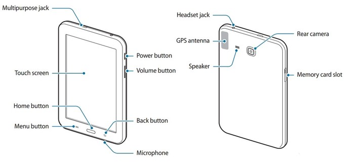 Samsung Galaxy Tab 3 Lite SM-T110 User manual leaks out