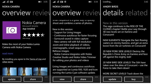 Microsoft updates Nokia camera app with Living images, continuous focus and more
