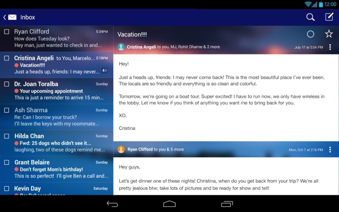 Yahoo Mail for Android gets flight notifications, package tracking and ...