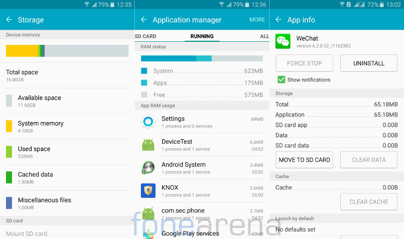 Samsung Galaxy J7 Storage, RAM and Move to SD