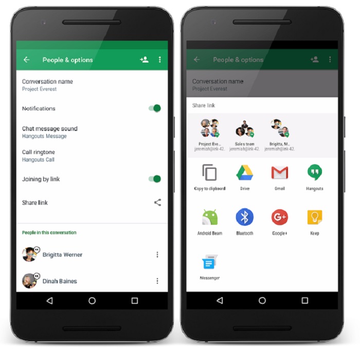 google hangouts desktop app add person