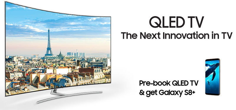 Samsung QLED TV India pre-booking free S8+