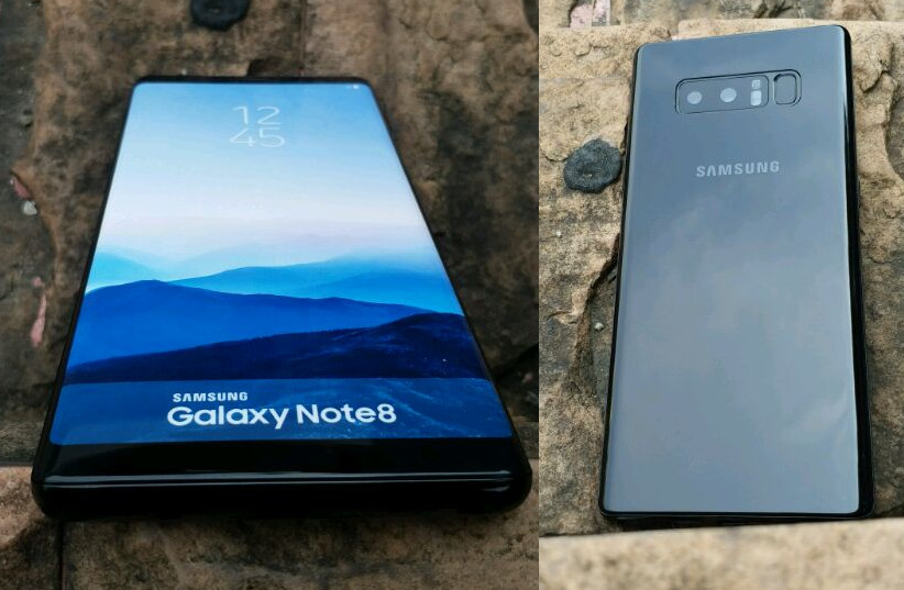 Galaxy Note 8 en dummy muestra diseño