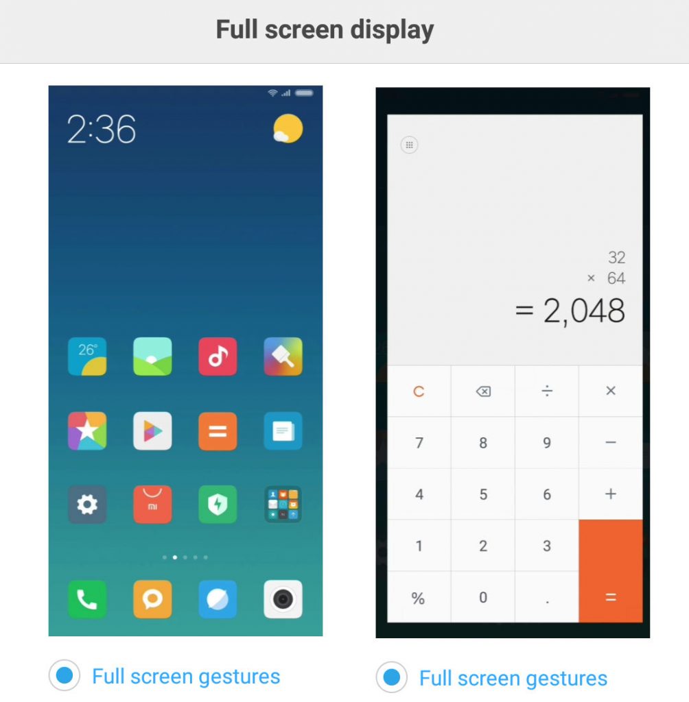 MIUI 9.5 brings full-screen gestures to devices with 18:9 aspect ratio – Here’s how to enable it