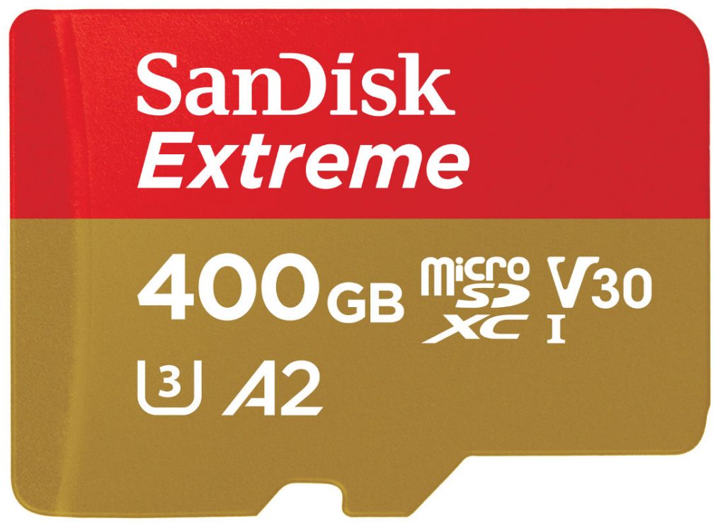 SanDisk Extreme 400GB world’s fastest UHS-I microSD card announced