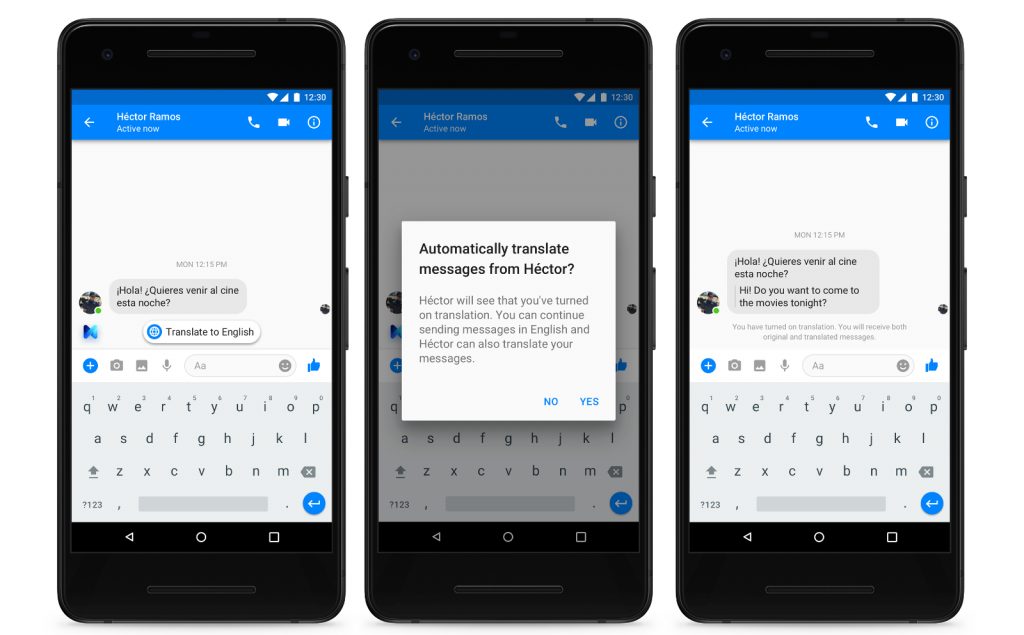 Facebook Messenger will now automatically translate Spanish messages to English