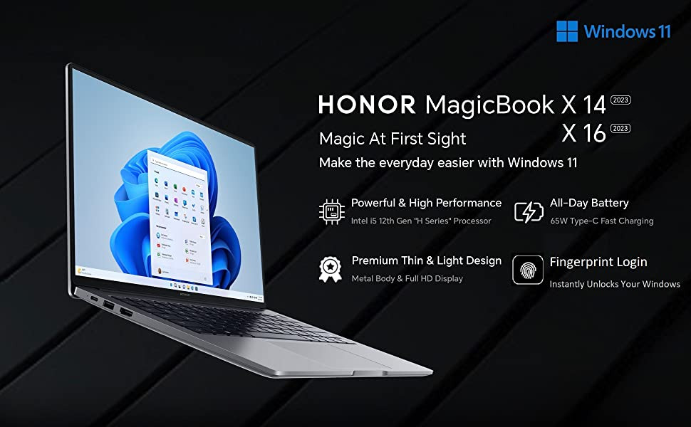 HONOR MagicBook X14 And X16 2023 With Intel Core I5 12th Gen H Series