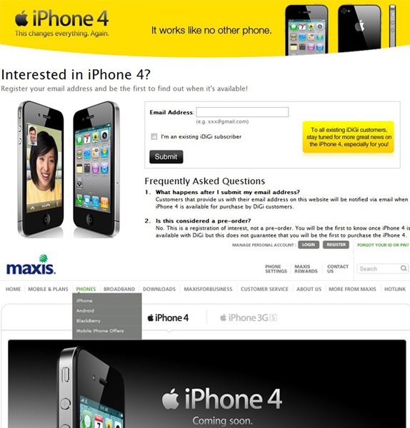 Iphone 4 Coming Soon To Malaysia