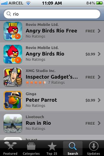 Super Awesome Angrybirds Rio Is Now Available For Ios Devices