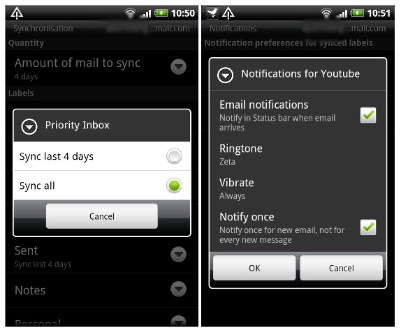 Gmail For Android V235 Update Brings Custom Notifications For Labels