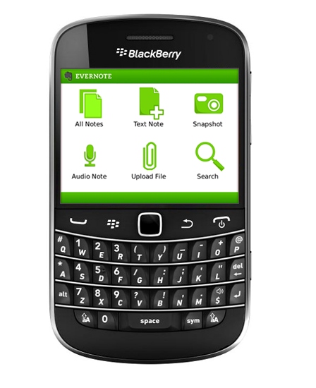 what is evernote on blackberry