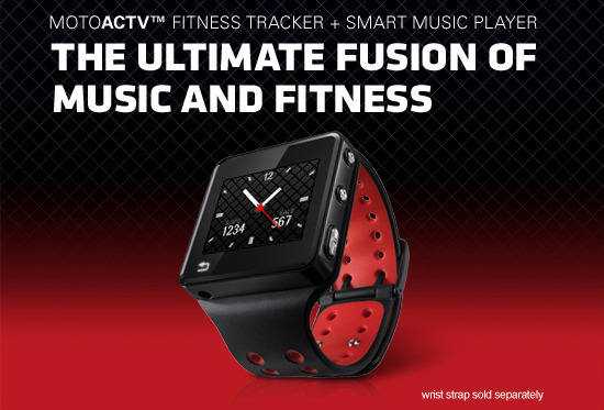 Fitness band with music sales player