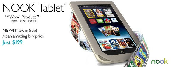 8GB Barnes and Noble Nook Tablet