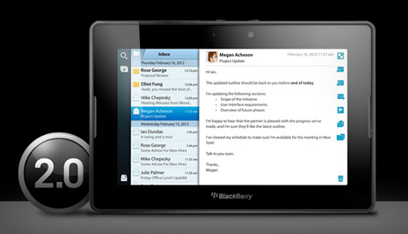 Blackberry Playbook Os 2 0 Software Update Now Rolling Out
