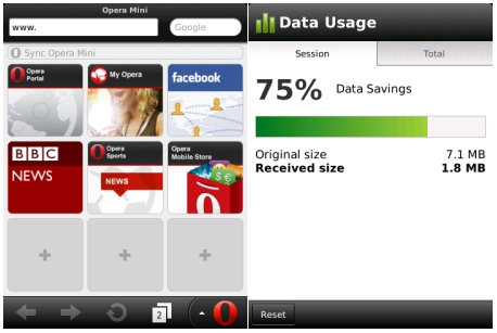 Opera Mini Now Available From BlackBerry App World