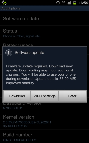 How to update your Samsung Galaxy Note to ICS using Kies