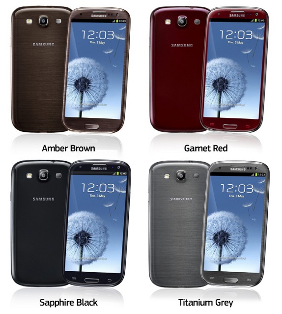 Samsung unveils Brown, Red, Black and Grey Galaxy S3