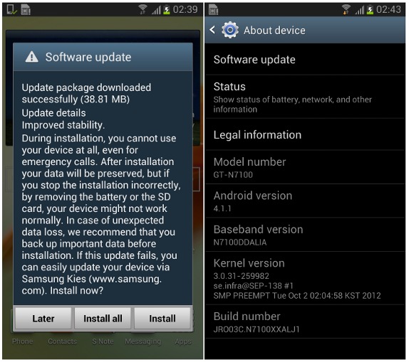 android software free download for samsung galaxy note 2
