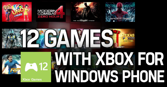 Play 12 Games on Windows Phone and win prizes from Gameloft