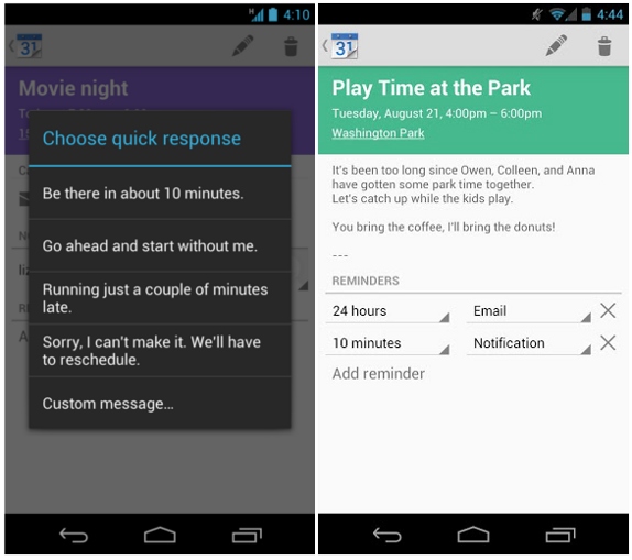 Google Calendar app for Android released on the Google Play Store