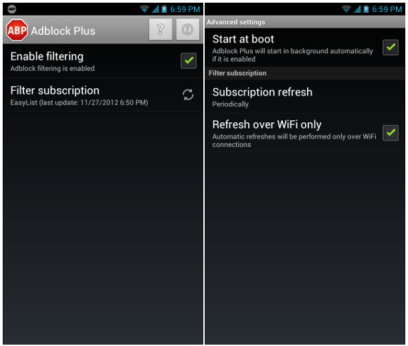 Adblock Plus for Android released, Blocks ads in Mobile Browsers and Apps