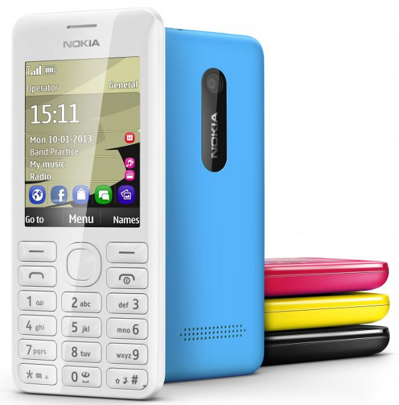 nokia asha 205 black