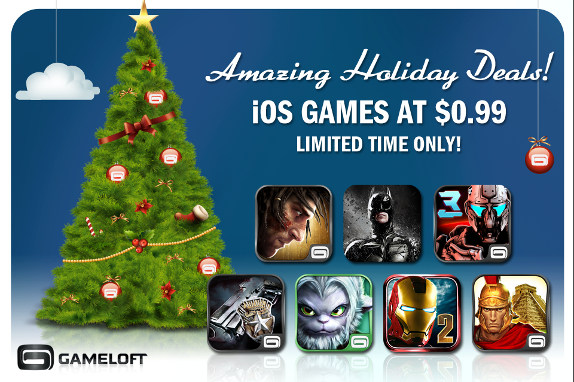 Amazing Holiday Deals: 7 Gameloft iPhone and iPad Games at $0.99