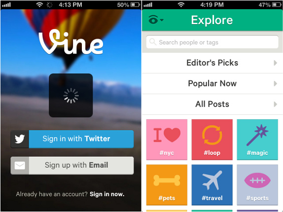 Vine for iPhone