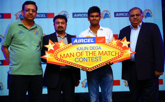Aircel CSK Kaun Dega Man of the Match Contest launch