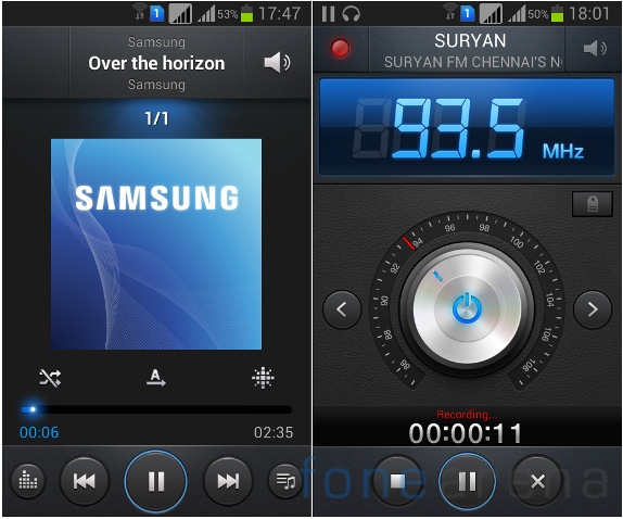 Galaxy Grand Duos Music and FM