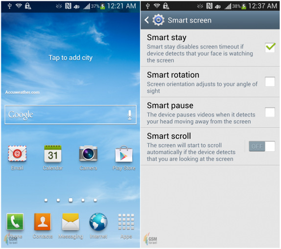 Galaxy S4 Leaked screenshot