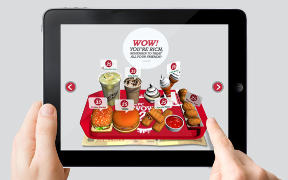 KFC WOW at 25 Augmented Reality App