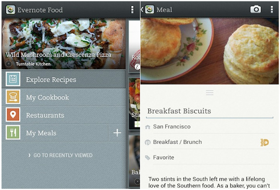 Evernote Food 2.0 for Android