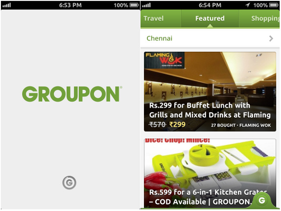 Groupon for iPhone India