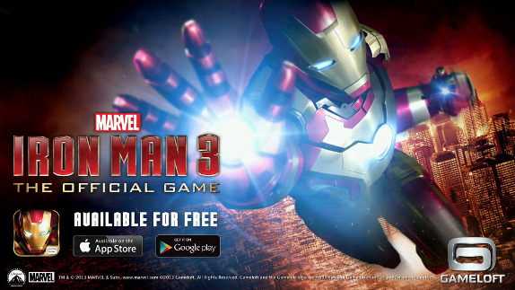 Iron Man 3 for Android, iPhone and iPad