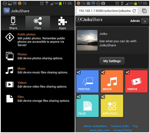 JoikuShare for Android