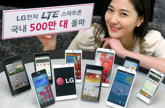 LG LTE 5 million Korea