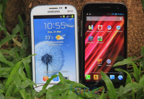 Samsung Galaxy Grand Duos vs Micromax Canvas HD-1