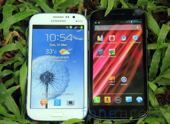 Samsung Galaxy Grand Duos vs Micromax Canvas HD