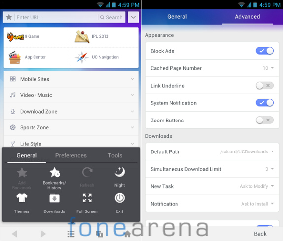 uc browser for java app