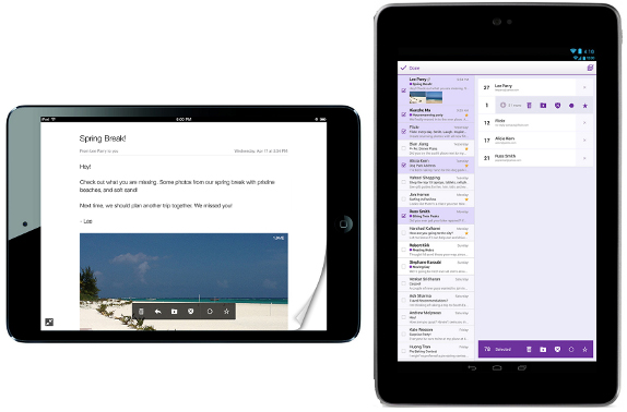 Yahoo Mail for iPad and Android Tablets